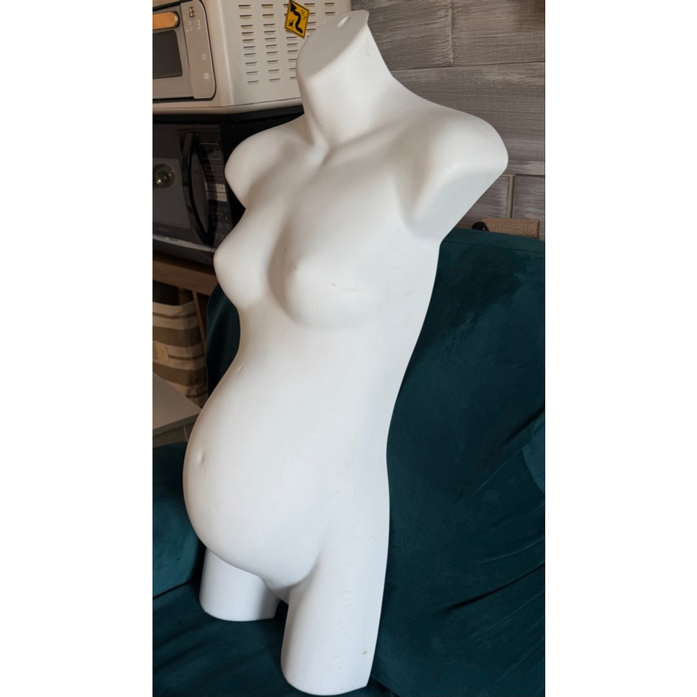 Women's Unbranded White Pregnant Mannequin Torso One Size - Picture 3 of 9